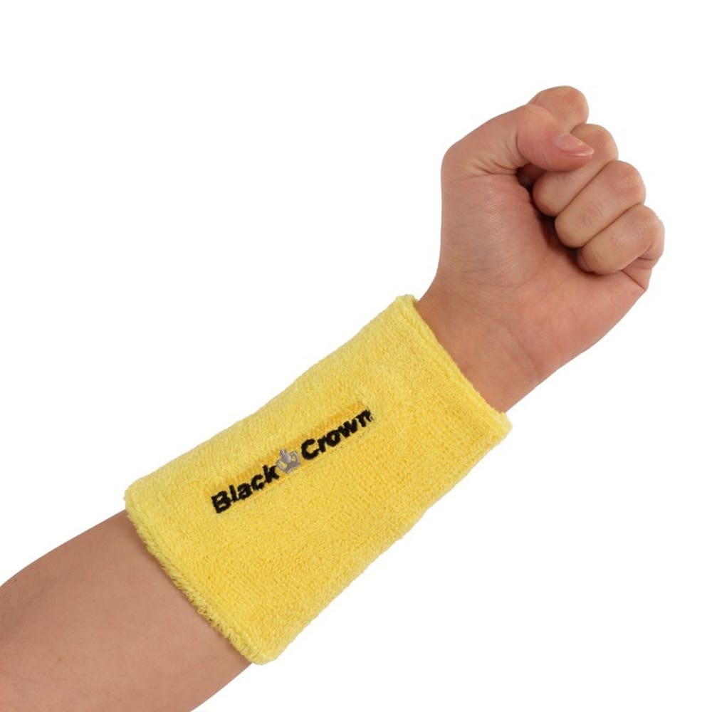 PACK 2 UDS MUÑEQUERAS BLACK CROWN BELGICA AMARILLO