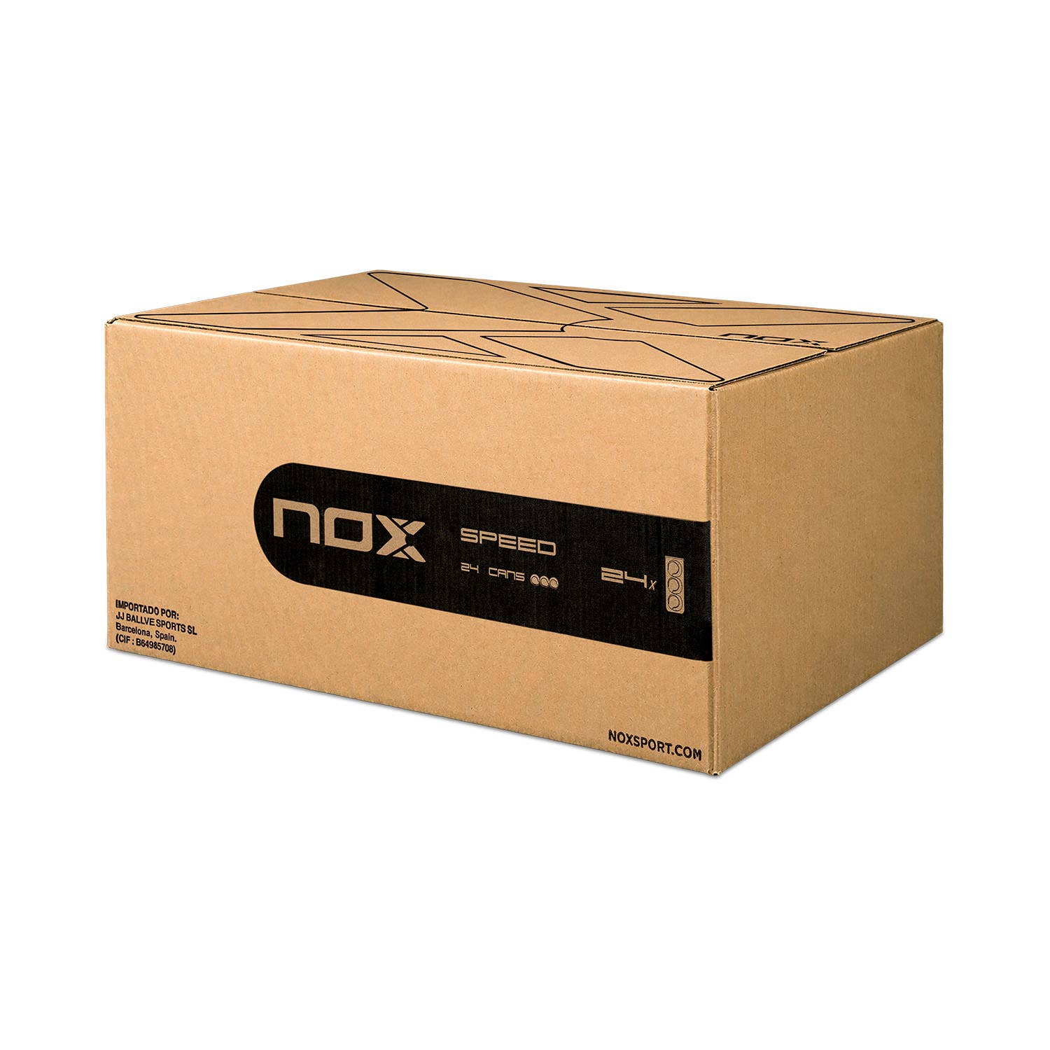 CAJON DE 24 BOTES NOX DE 3 BOLAS NERBO SPEED