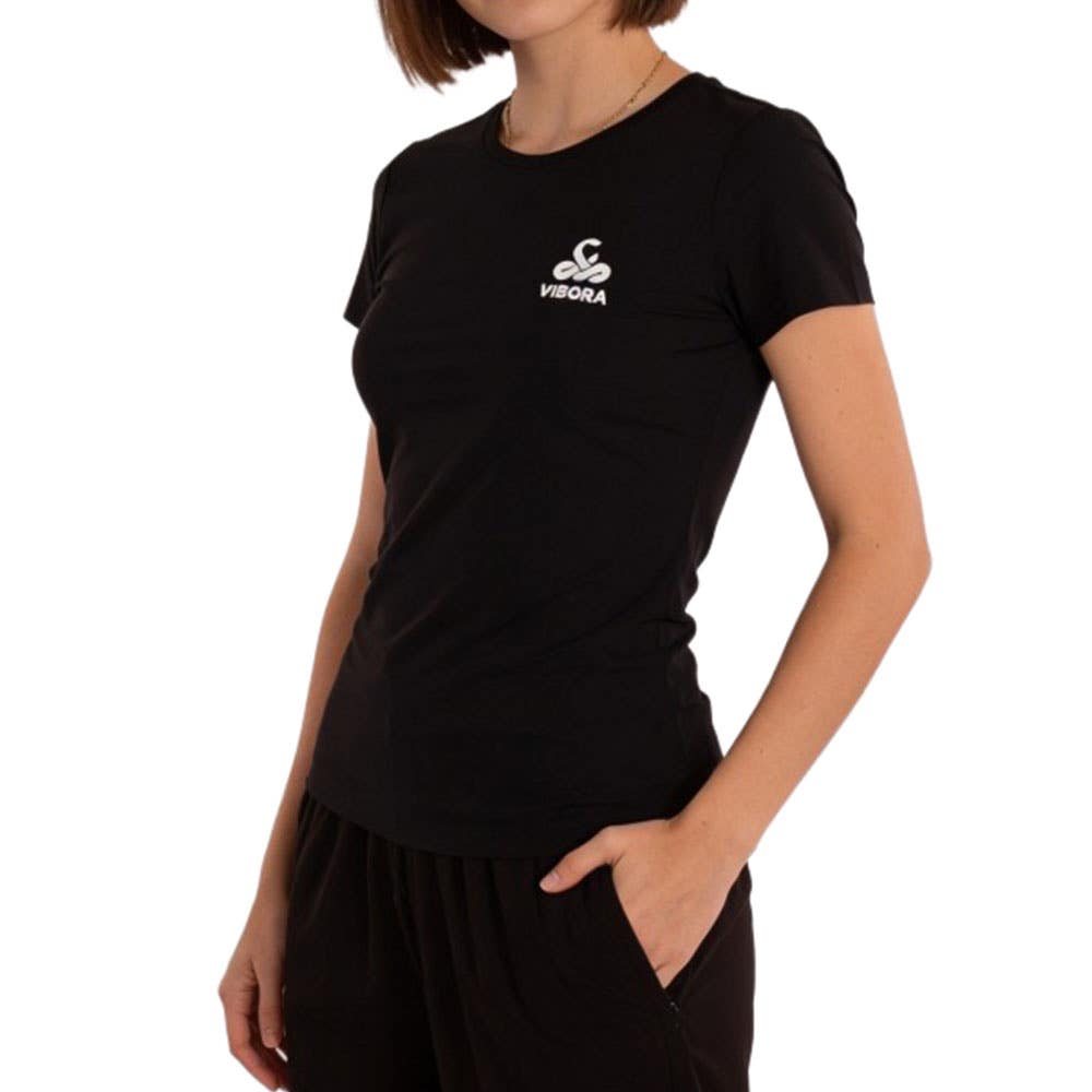 CAMISETA VIBOR-A RUSSELL MUJER NEGRO
