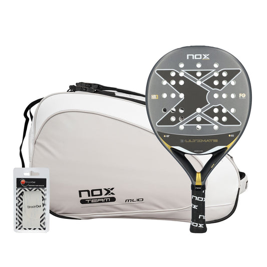 PACK NOX ULTIMATE GRIS DORADO + PALETERO ML10 TEAM