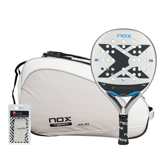 PACK NOX ULTIMATE PLATA AZUL + PALETERO NOX ML10 TEAM