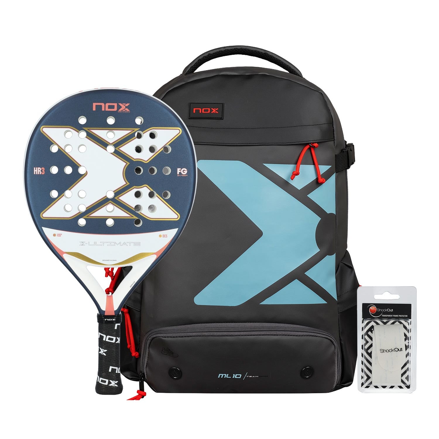 PACK NOX ULTIMANTE AZUL ROSA + MOCHILA NOX ML10 TEAM