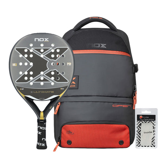 PACK NOX ULTIMATE GRIS DORADO + MOCHILA NOX LUXURY OPEN