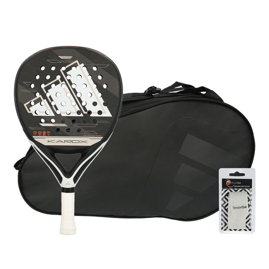 PACK ADIDAS KARDX NEGRO + PALETERO ADIDAS CARBON CONTROL