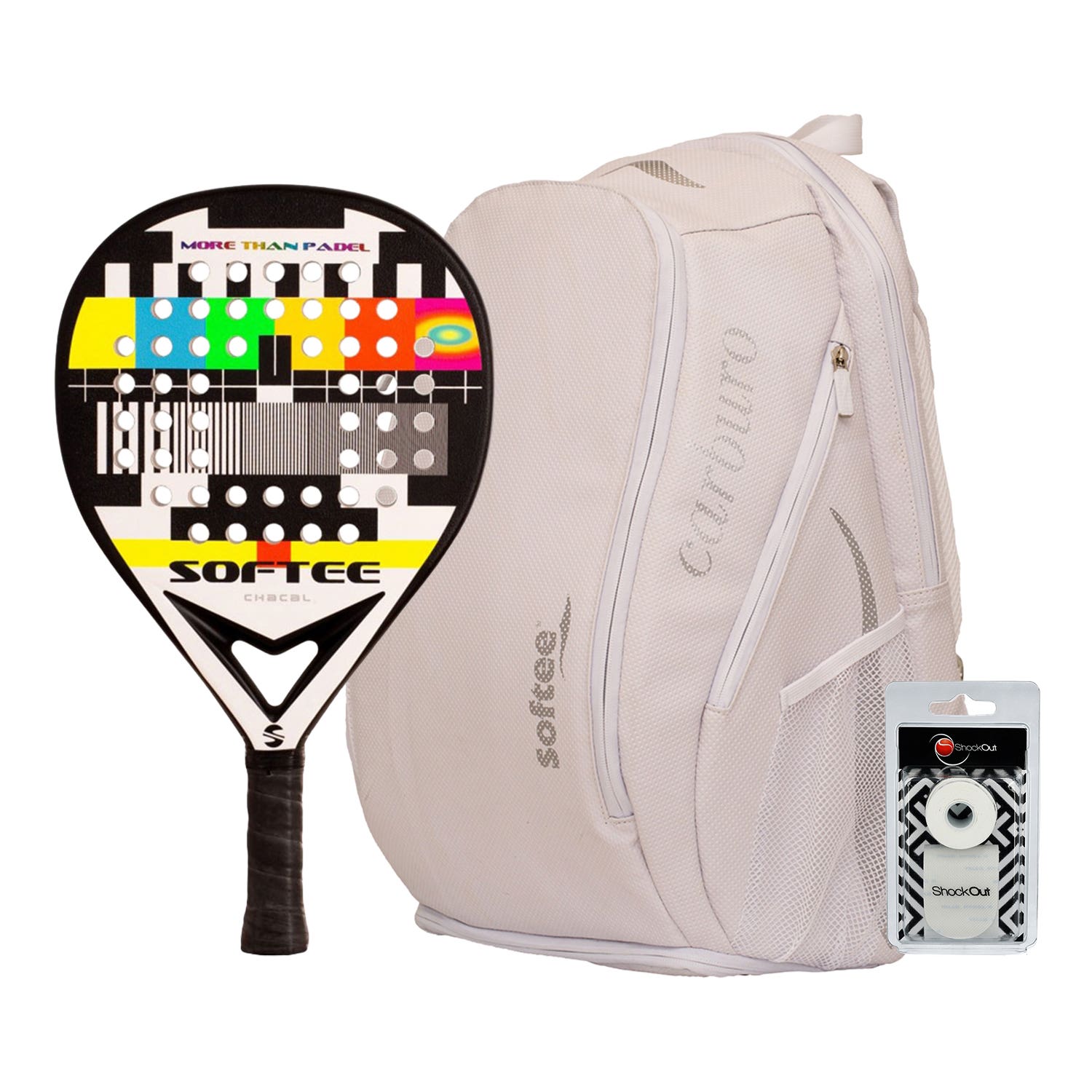 PACK SOFTEE CHACAL + MOCHILA SOFTEE CAR BLANCA