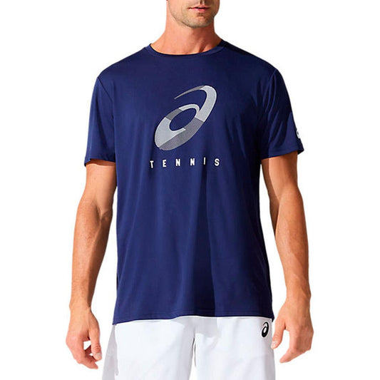 CAMISETA ASICS COURT M SPIRAL AZUL