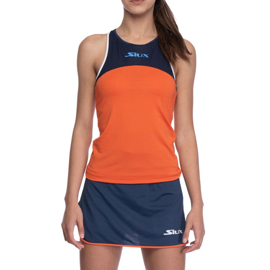 CAMISETA SIN MANGAS SIUX PRETZEL MUJER NARANJA