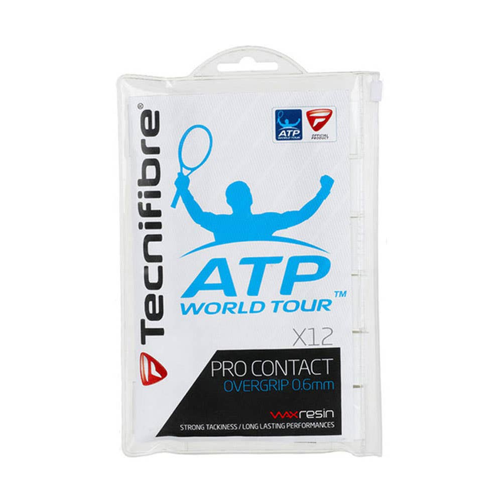 BOLSA 12 OVERGRIP TECNIFIBRE CONTACT PRO BLANCO