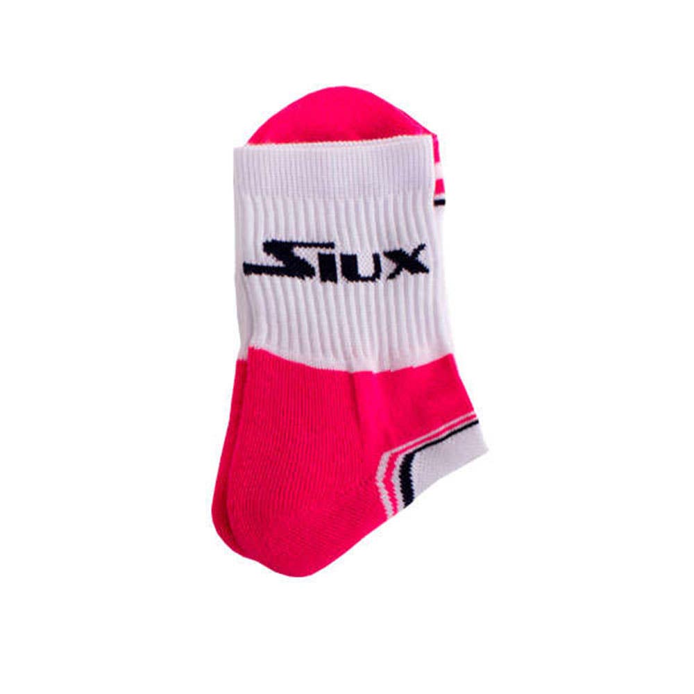 CALCETINES SIUX BLANCOS ROSA FLUORESCENTE