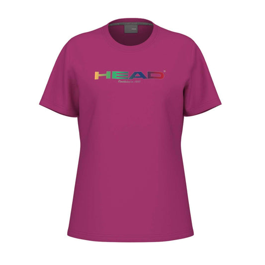 CAMISETA HEAD RAINBOW T-SHIRT MUJER ROSA