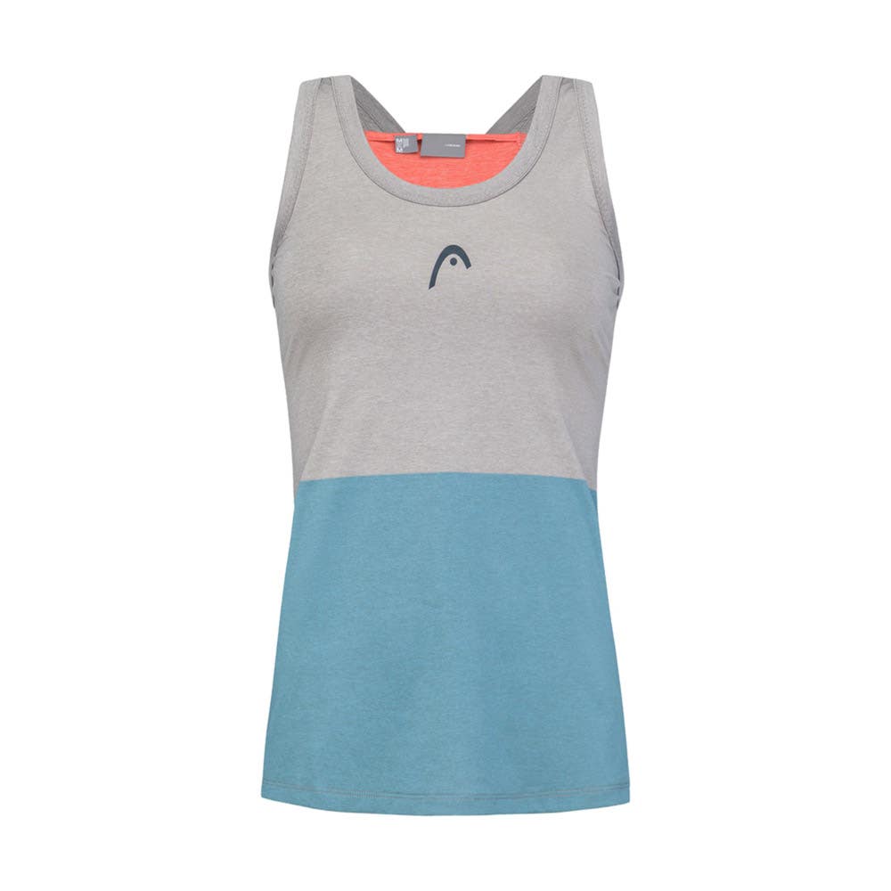 CAMISETA DE TIRANTES HEAD PADEL TECH MUJER GRIS