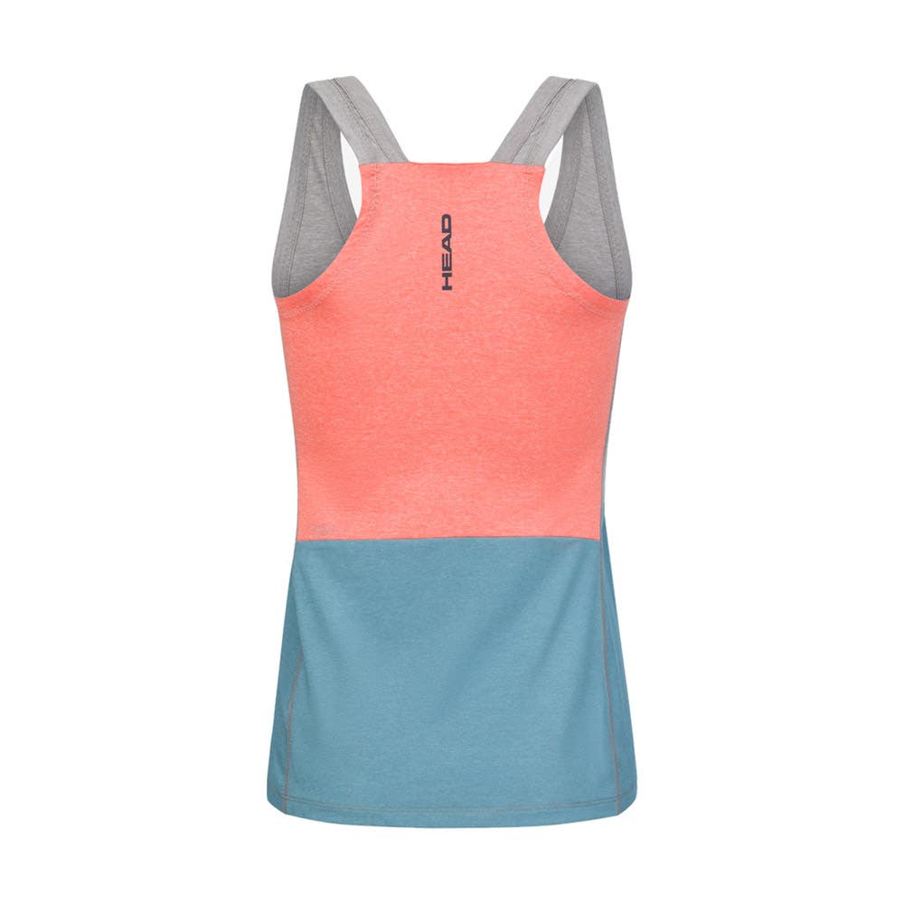 CAMISETA DE TIRANTES HEAD PADEL TECH MUJER GRIS