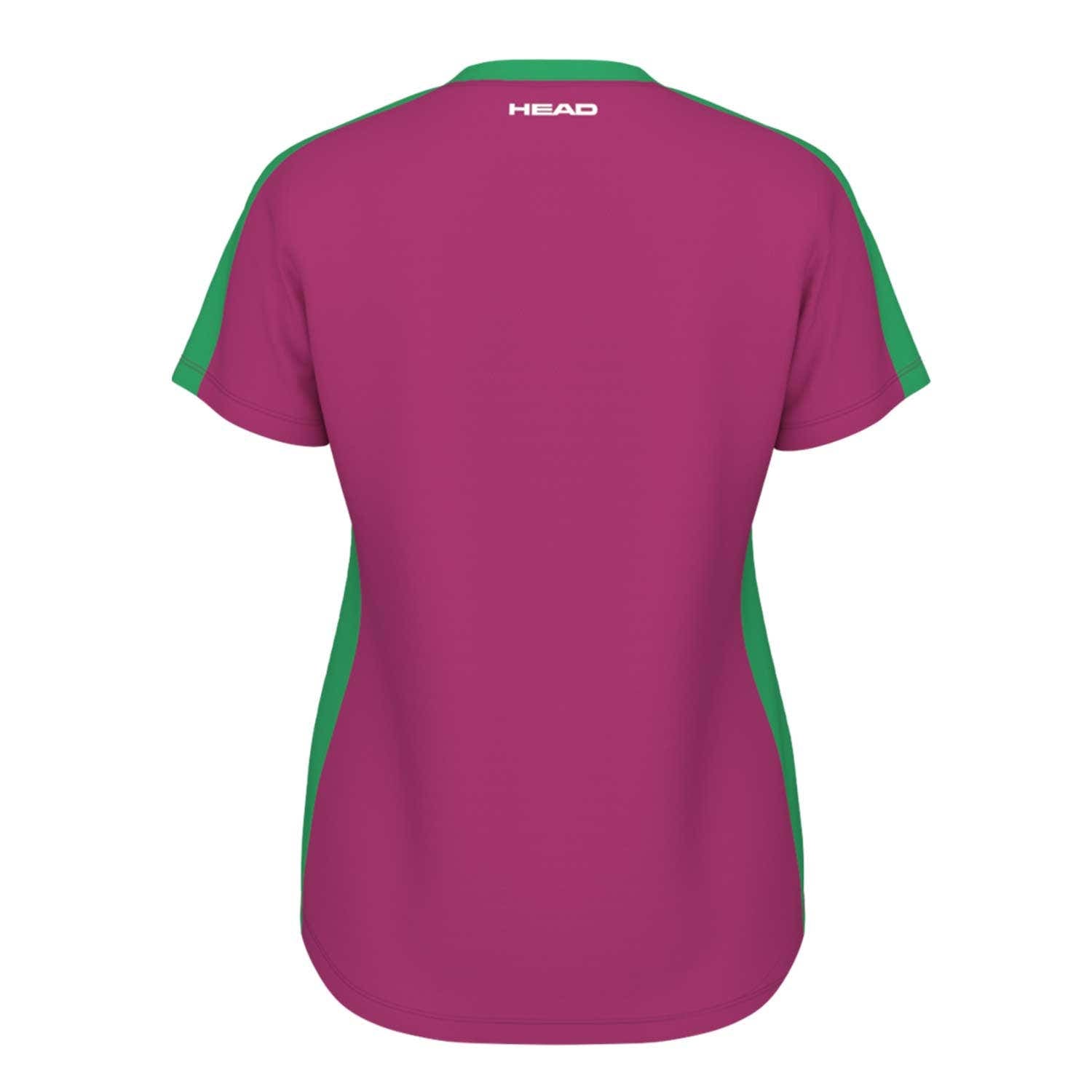 CAMISETA HEAD TIE-BREAK T-SHIRT 814644 MUJER ROSA