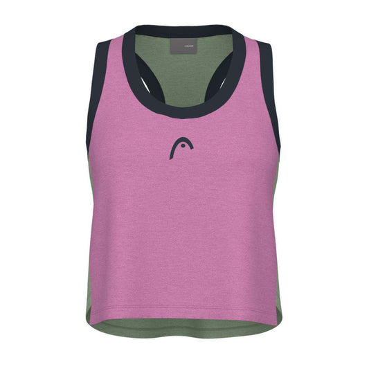 CAMISETA HEAD PLAY CROP TOP MUJER MORADO