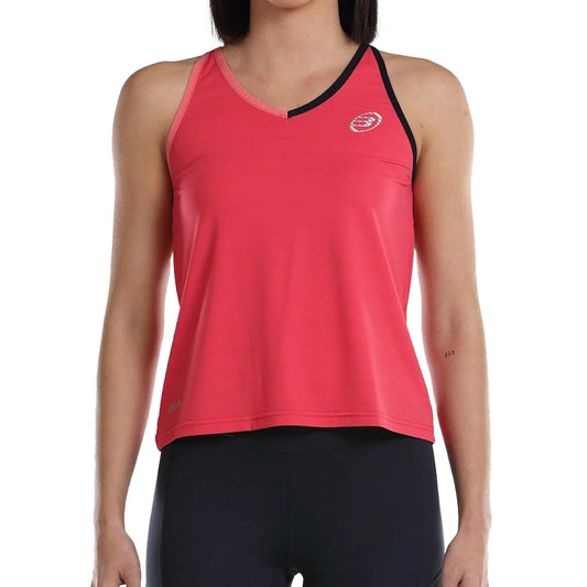 CAMISETA TIRANTES BULLPADEL USELO MUJER ROSA