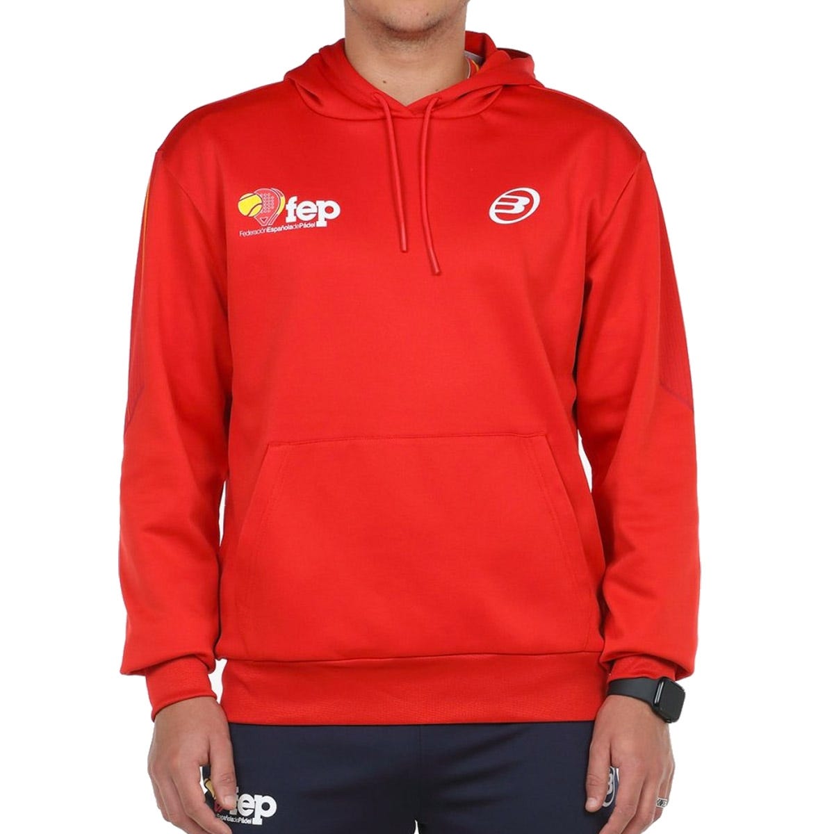 SUDADERA BULLPADEL ENRIO ROJO