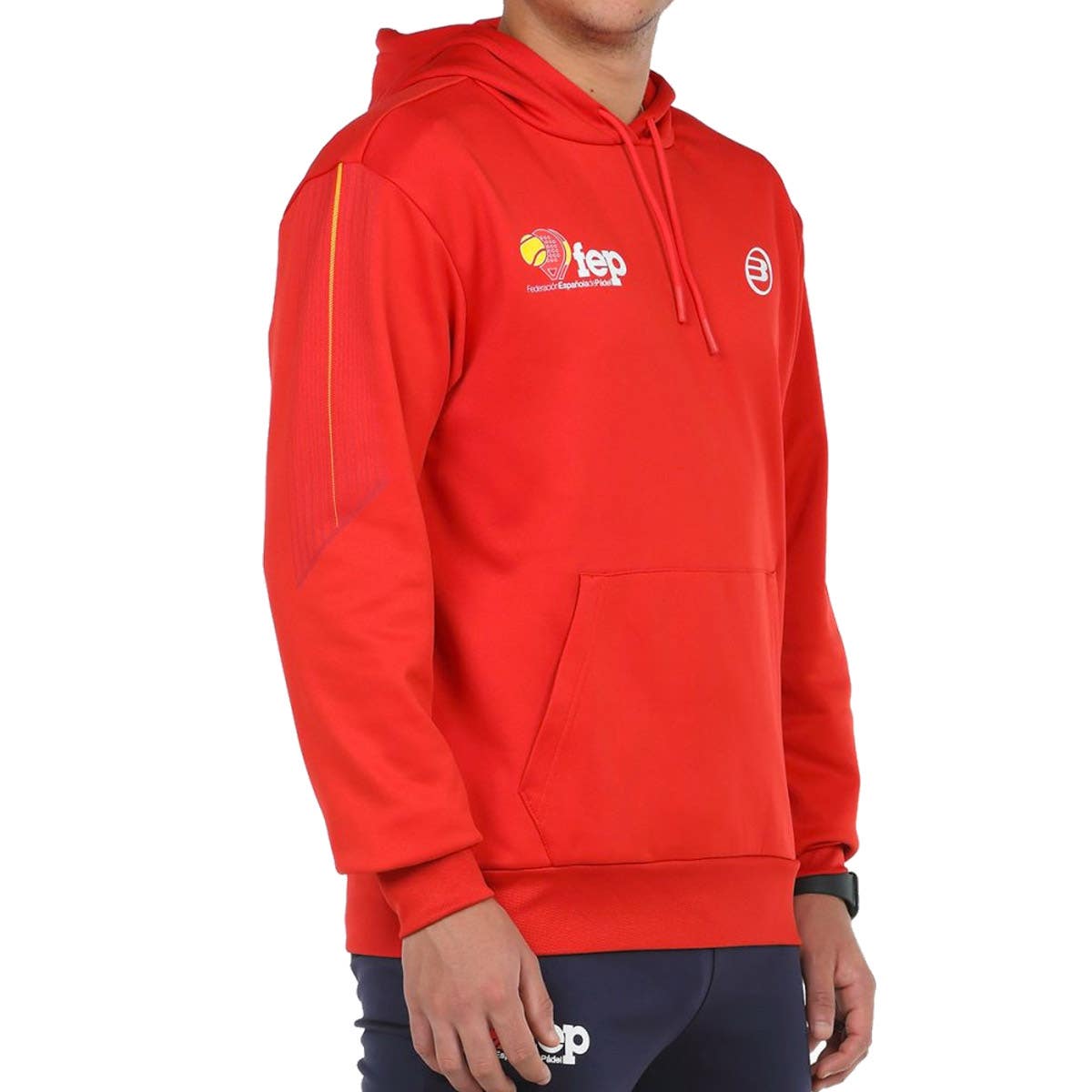 SUDADERA BULLPADEL ENRIO ROJO