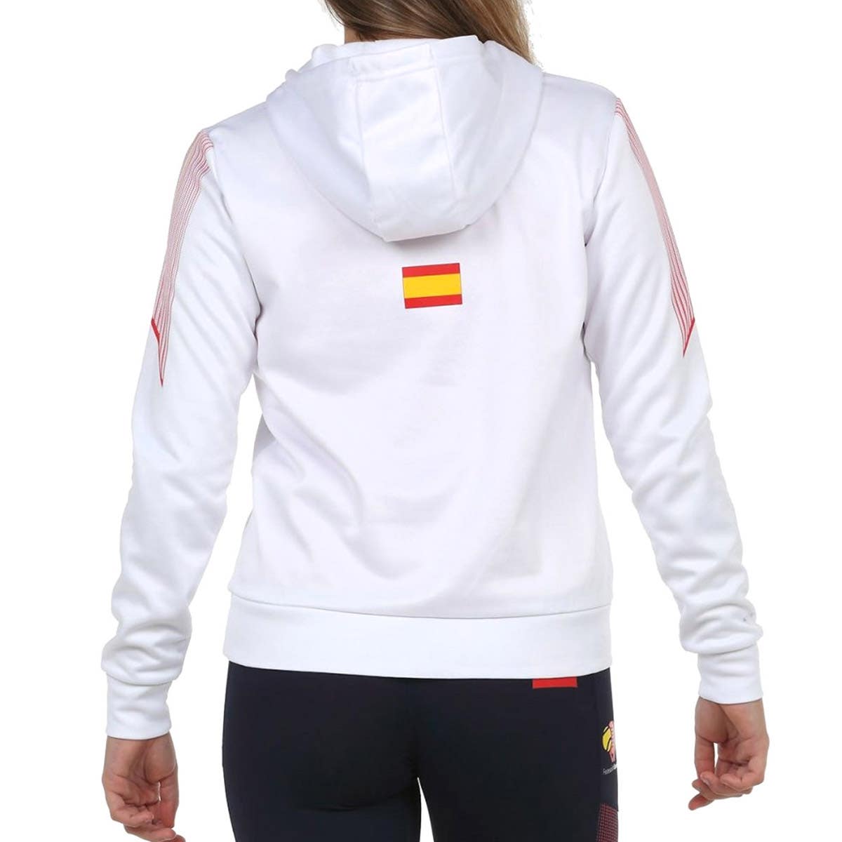 SUDADERA BULLPADEL EVOCA BLANCO
