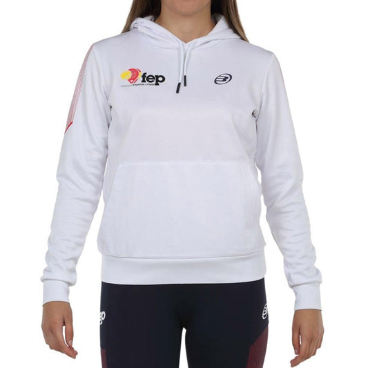 SUDADERA BULLPADEL EVOCA BLANCO
