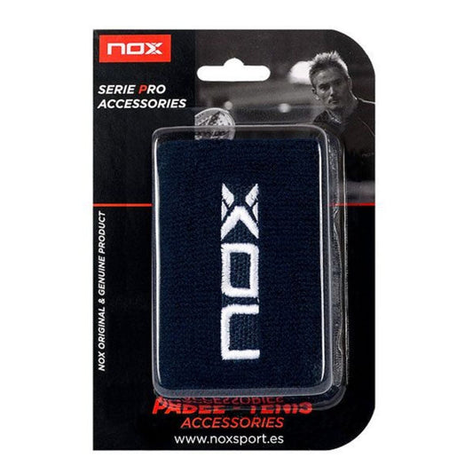 BLISTER (2 UDS) MUÑEQUERA NOX AZUL LOGO BLANCO MUAZBL2UD