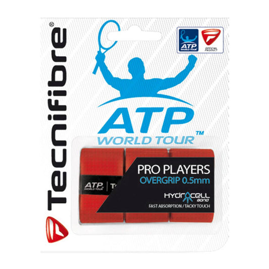 PACK 3 OVERGRIP TECNIFIBRE PLAYERS PRO ROJO