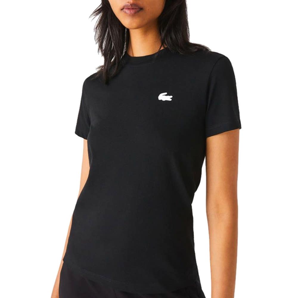 CAMISETA LACOSTE CORE PERFORMANCE MUJER NEGRO