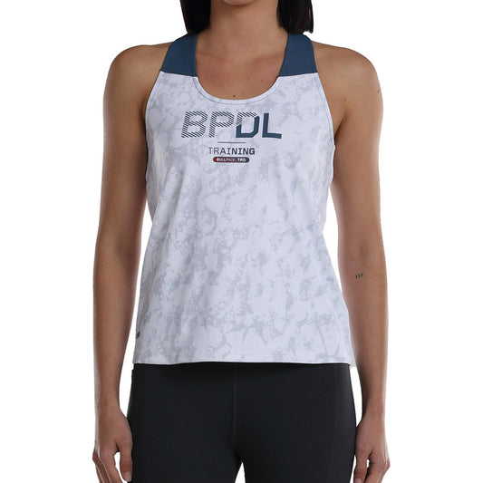 CAMISETA TIRANTES BULLPADEL DILOS BLANCO