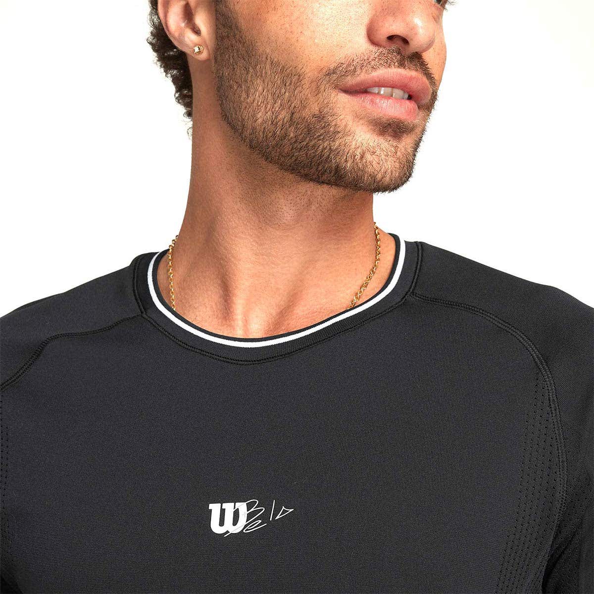 CAMISETA WILSON SERIES SEAMLESS CREW 2.0 NEGRO