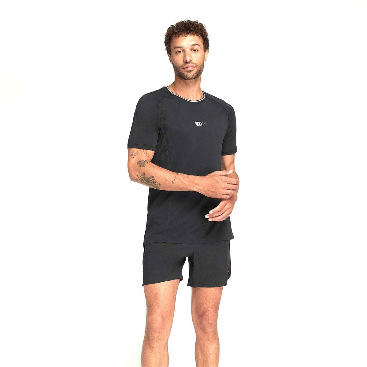 CAMISETA WILSON SERIES SEAMLESS CREW 2.0 NEGRO
