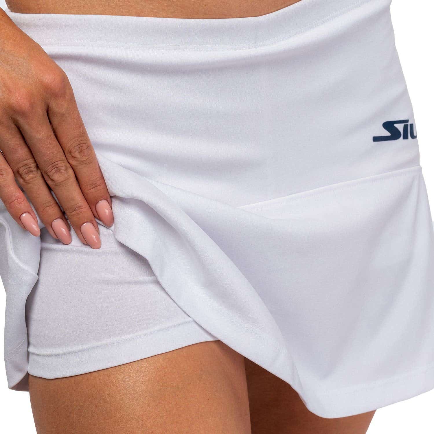 FALDA SIUX CLUB 25 MUJER BLANCO