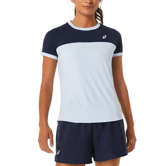 CAMISETA ASICS WOMEN COURT SS TOP 2042A262 MUJER NEGRO