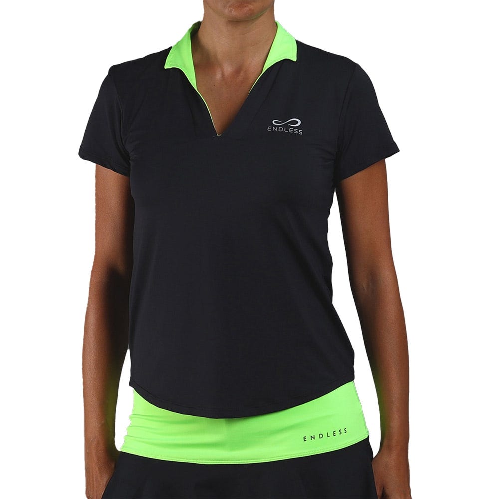 POLO ENDLESS ONYX SLEEVES MUJER NEGRO