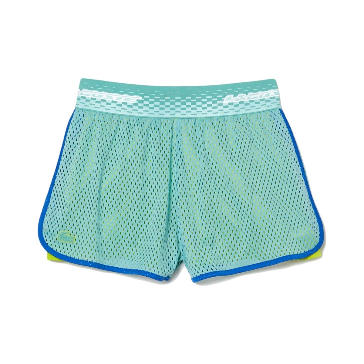 SHORT LACOSTE MUJER BLUE AQUA