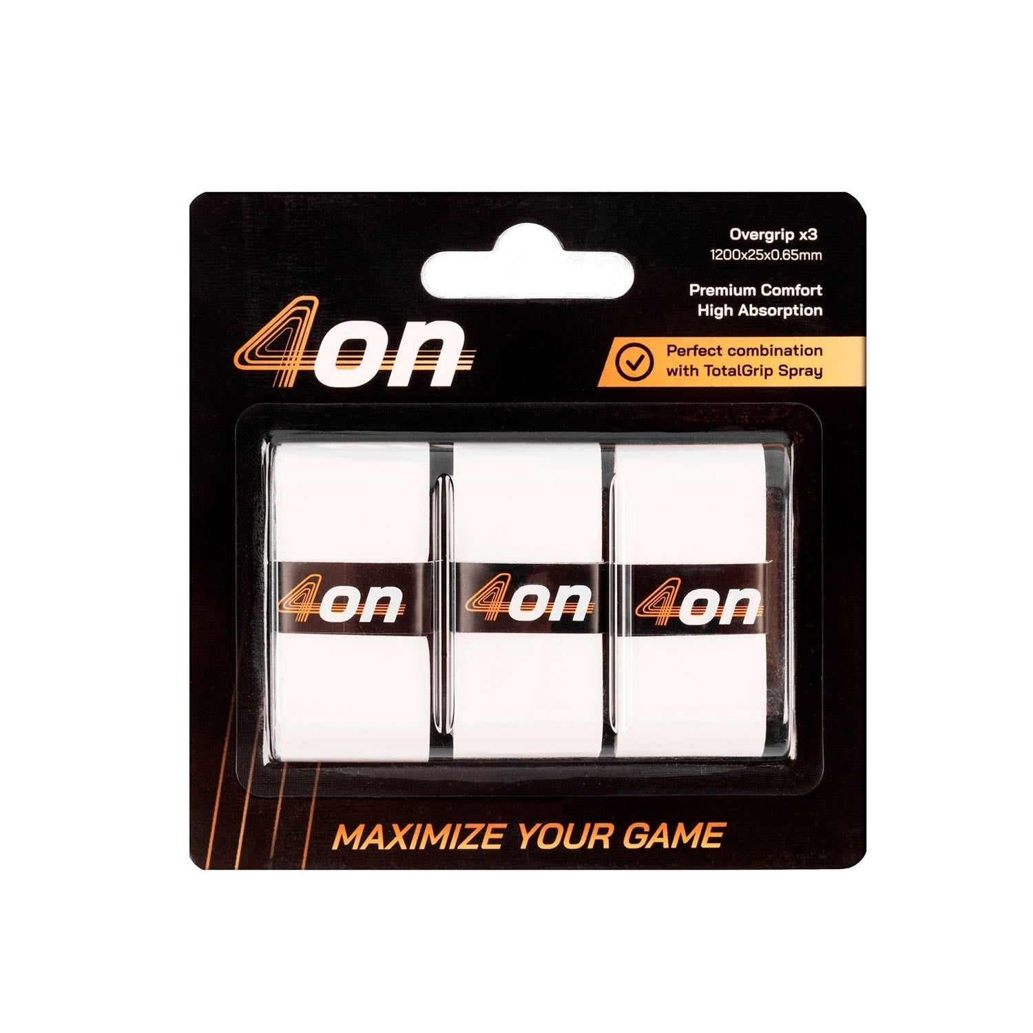 4ON PREMIUM COMFORT OVERGRIP -3PCS- BLANCO