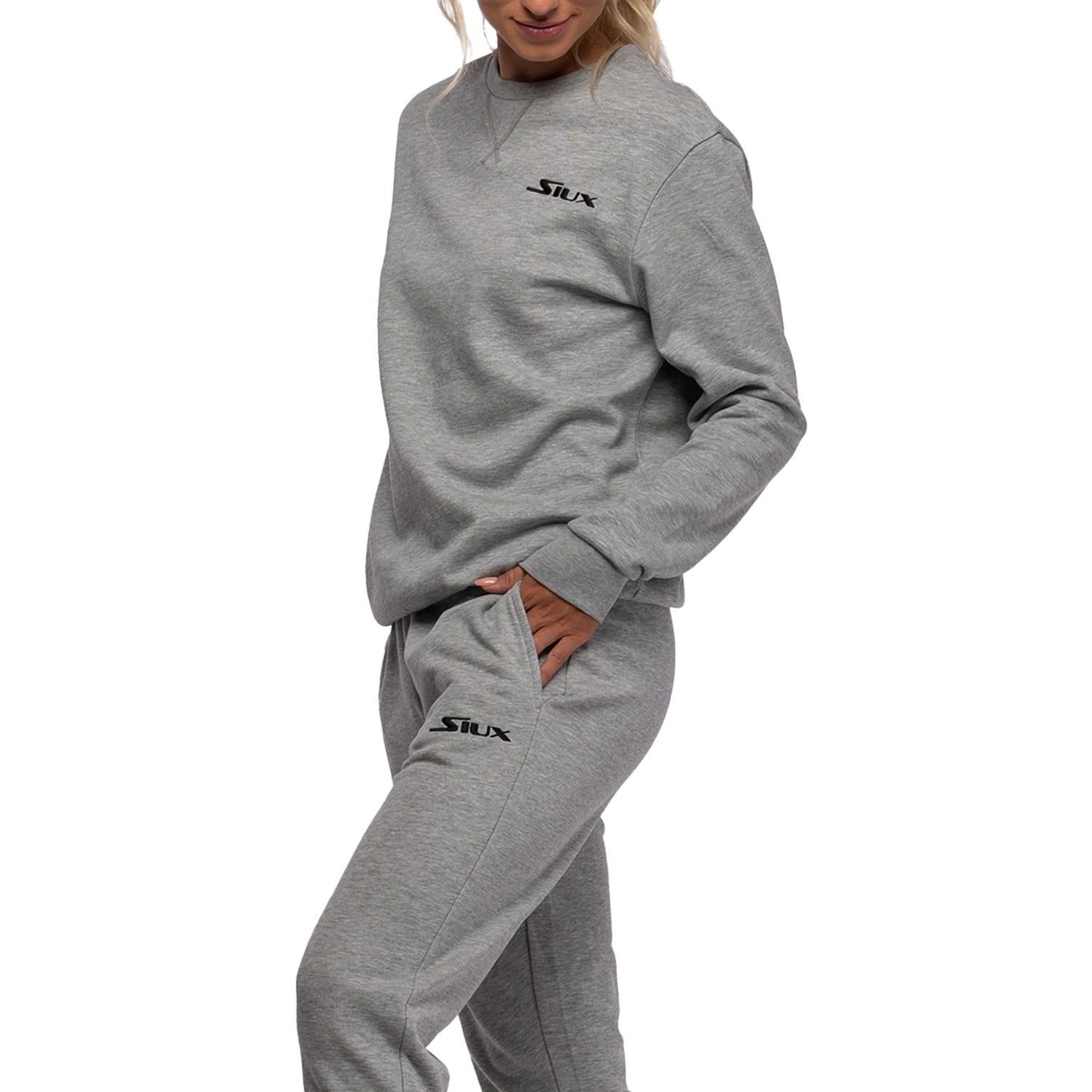 SUDADERA SIUX BASIC GRIS
