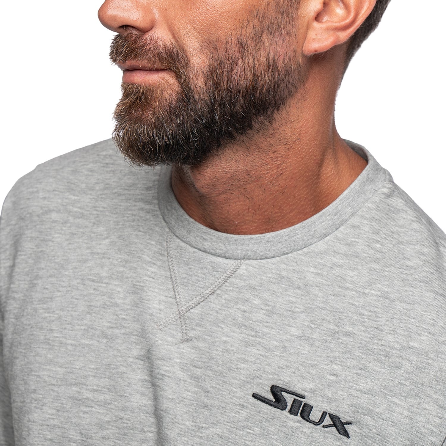 SUDADERA SIUX BASIC GRIS