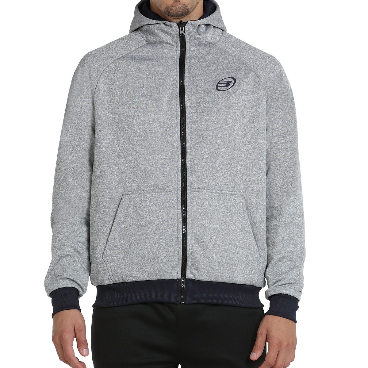 SUDADERA BULLPADEL BARALLA GRIS