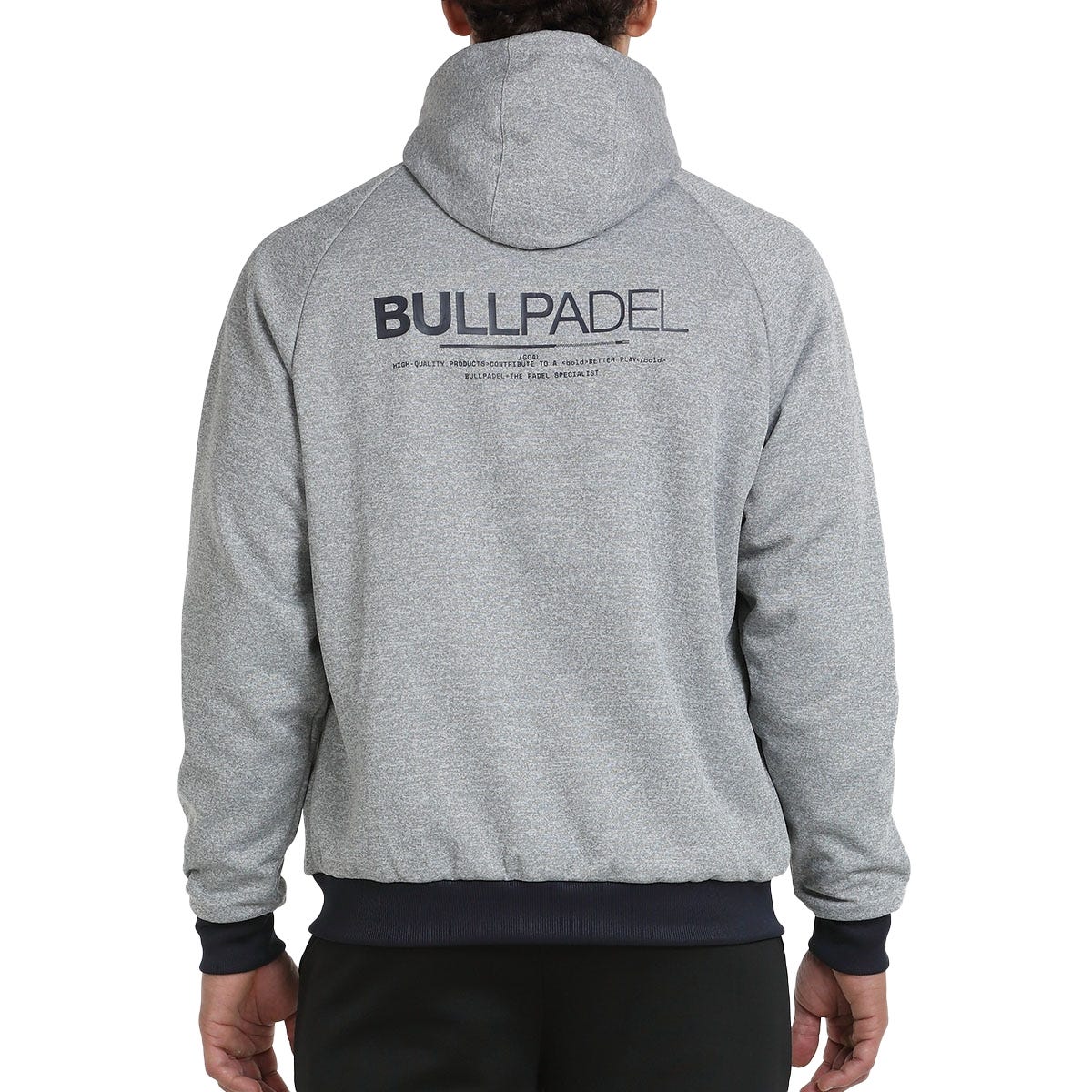 SUDADERA BULLPADEL BARALLA GRIS