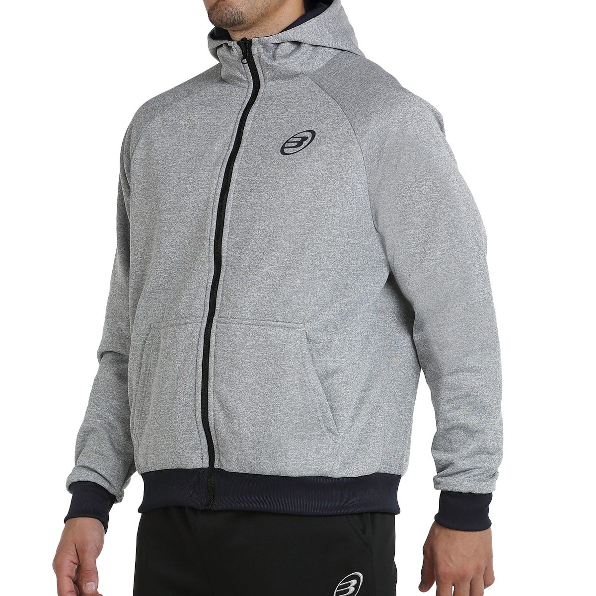 SUDADERA BULLPADEL BARALLA GRIS