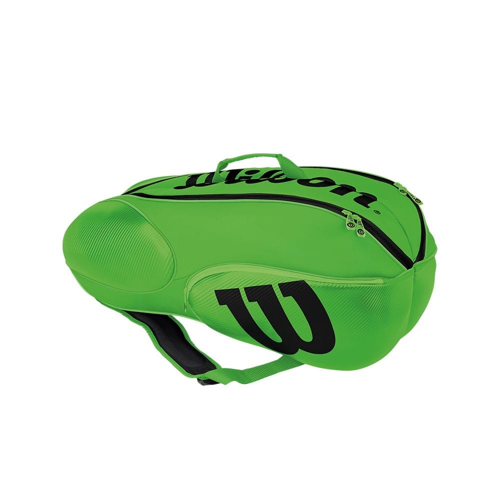 RAQUETERO WILSON MINI VANCOUVER 6PK VERDE NEGRO WRZ645706