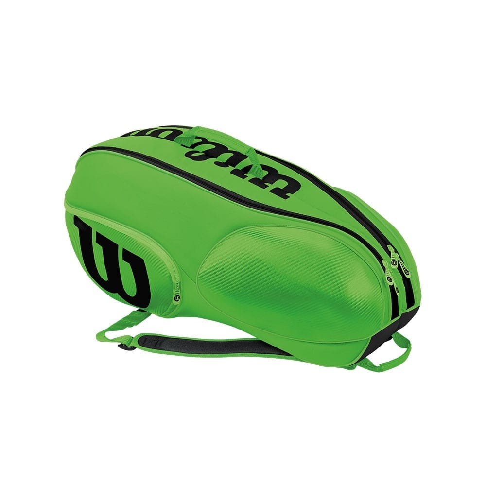 RAQUETERO WILSON MINI VANCOUVER 6PK VERDE NEGRO WRZ645706
