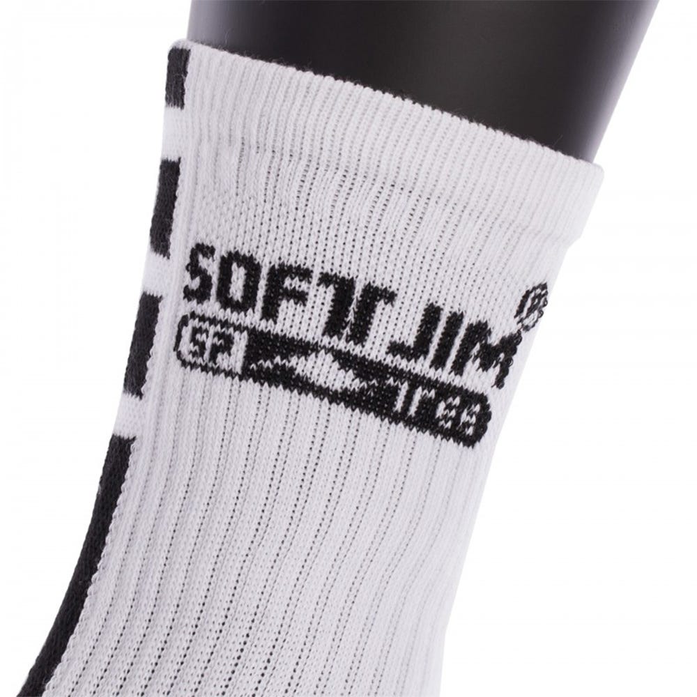 CALCETINES SOFTJIM PREMIUM BLANCO/NEGRO 40500.A08