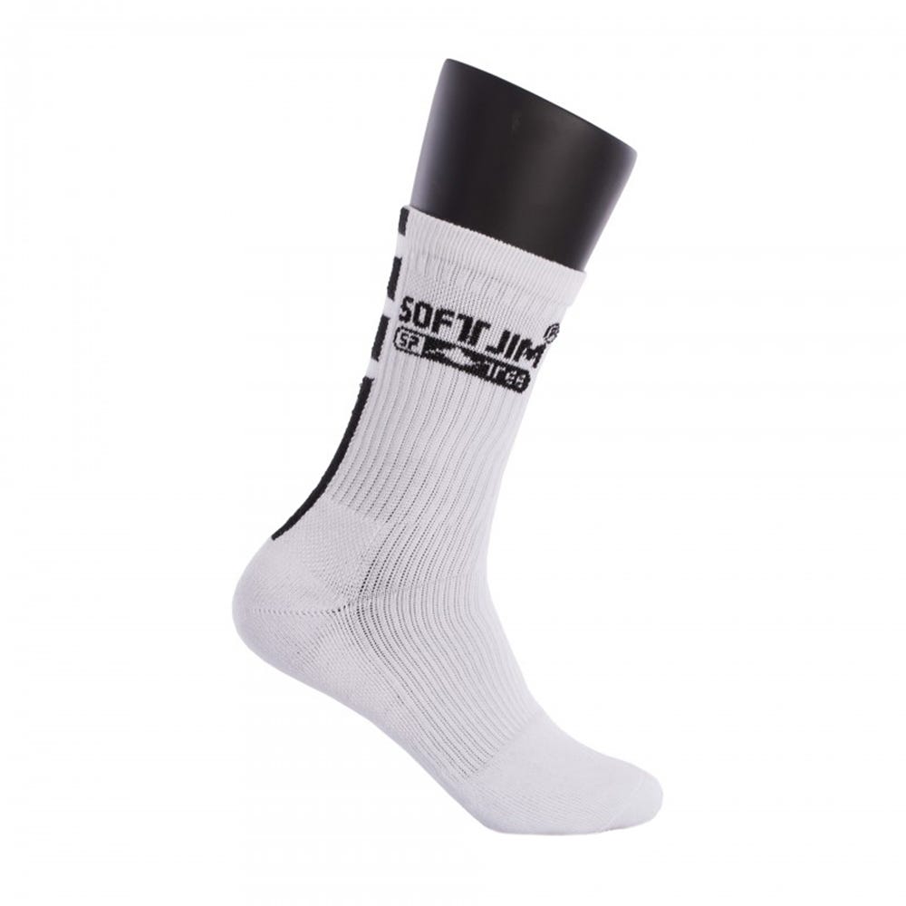 CALCETINES SOFTJIM PREMIUM BLANCO/NEGRO 40500.A08