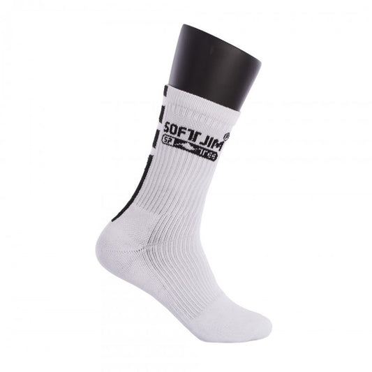 CALCETINES SOFTJIM PREMIUM BLANCO/NEGRO 40500.A08