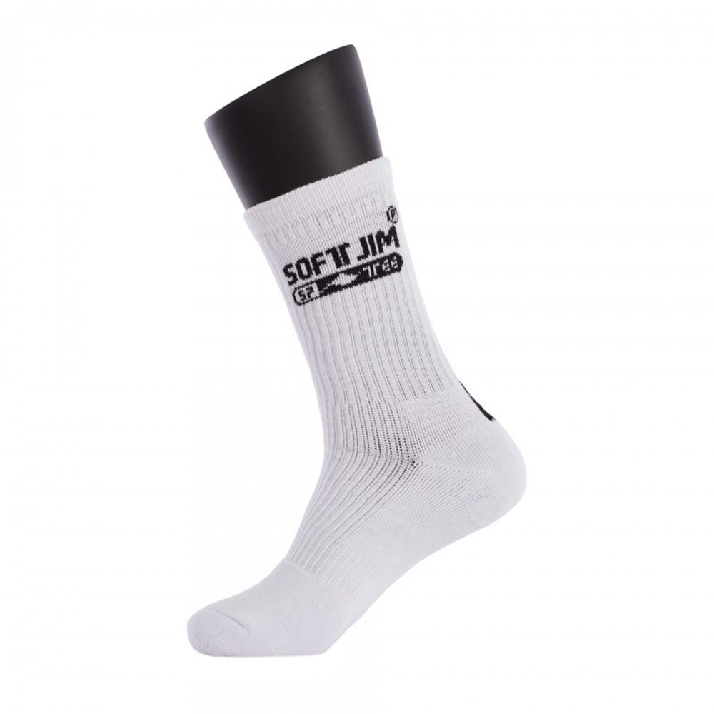 CALCETINES SOFTJIM PREMIUM BLANCO/NEGRO 40500.A08