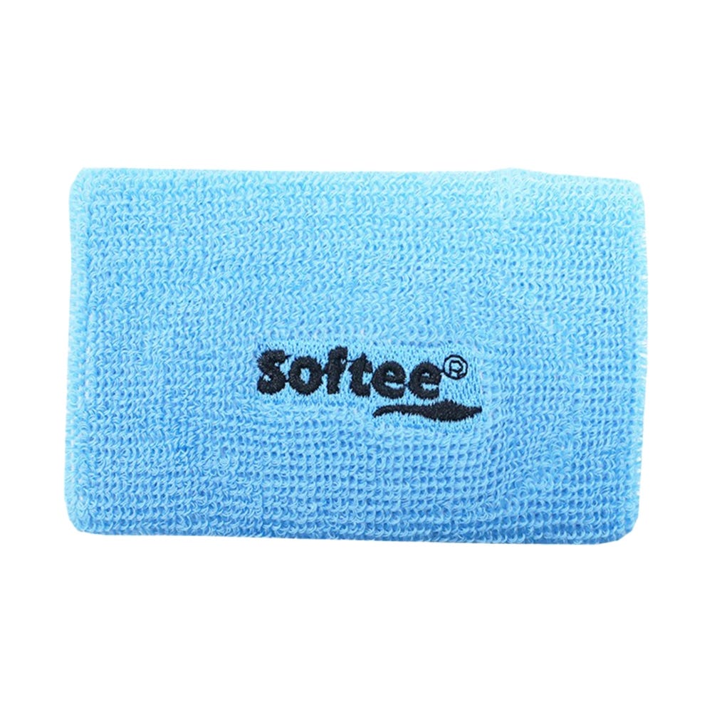 MUÑEQUERA ANCHA SOFTEE AZUL