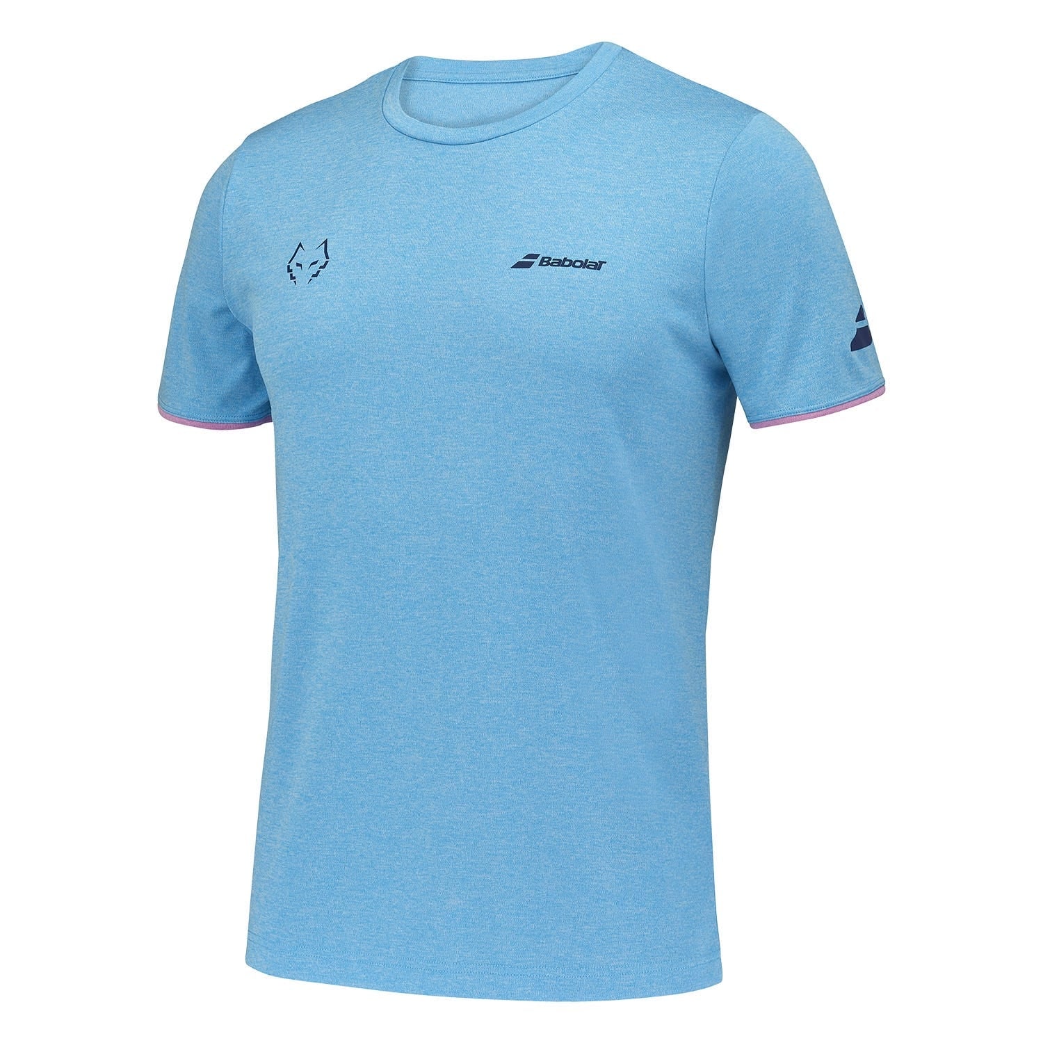 CAMISETA BABOLAT JUAN LEBRÓN ROSA AZUL