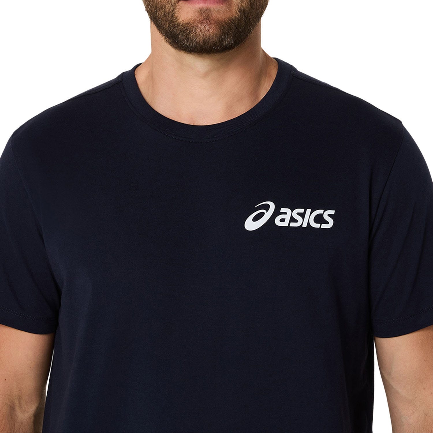 CAMISETA ASICS CHEST LOGO SS AZUL MARINO