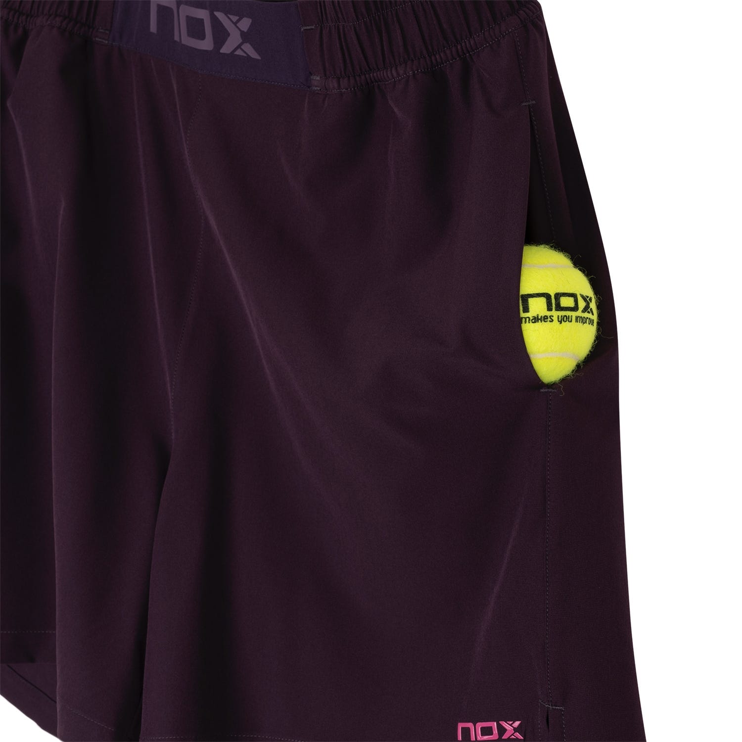 PANTALÓN CORTO NOX PRO NEGRO/ROJO
