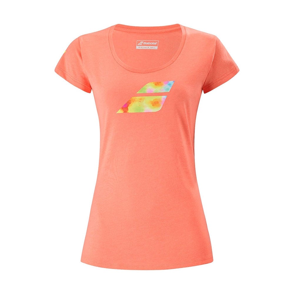 BABOLAT EXERCISE BIG FLAG TEE W CORAL